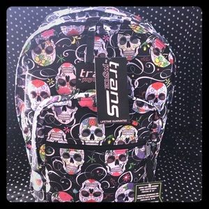 Jansport Sugar Skull Backpack w/ Laptop Sleeve